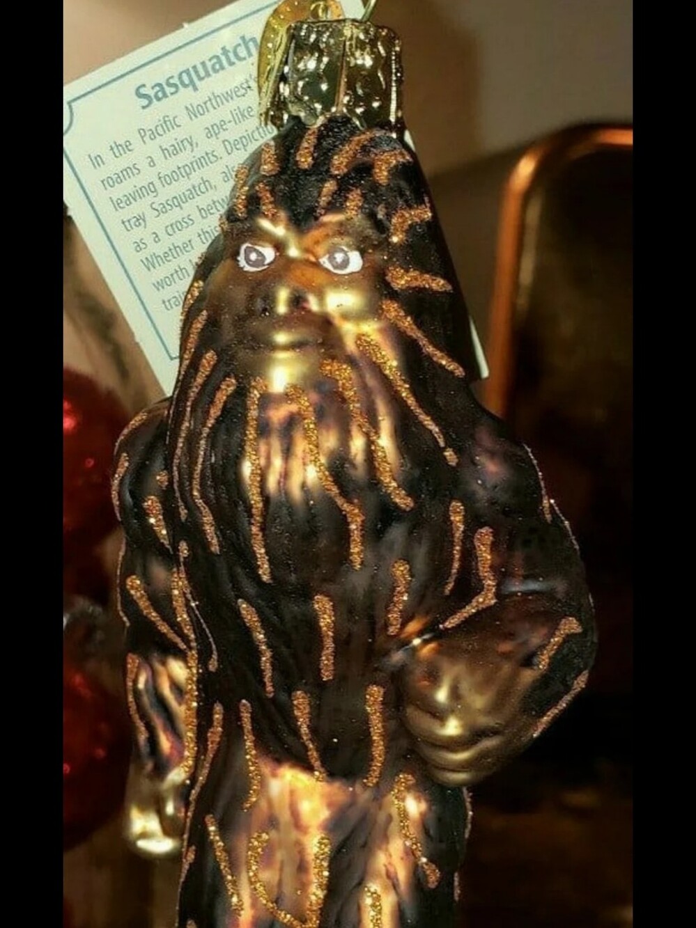 Old World Christmas Sasquatch Christmas Ornament